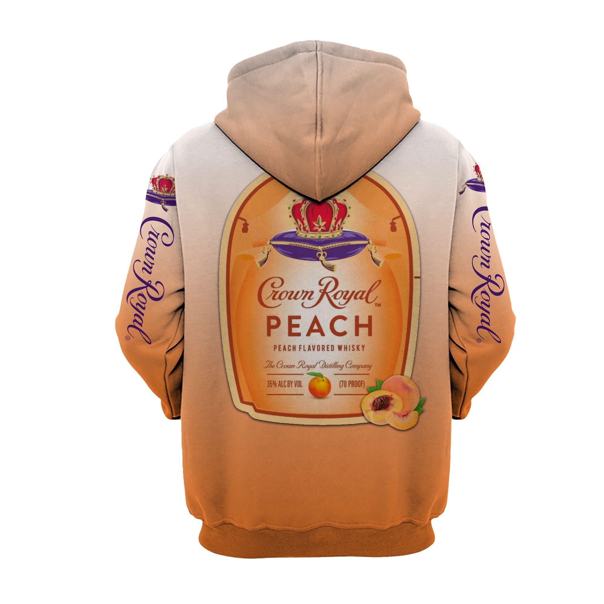 Dory Crown Royal Peach I'm never drinking again 3d hoodie 2