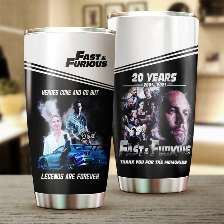 Fast And Furious Paul Walker Heroes come and go but legends are forever tumbler – Saleoff 080921