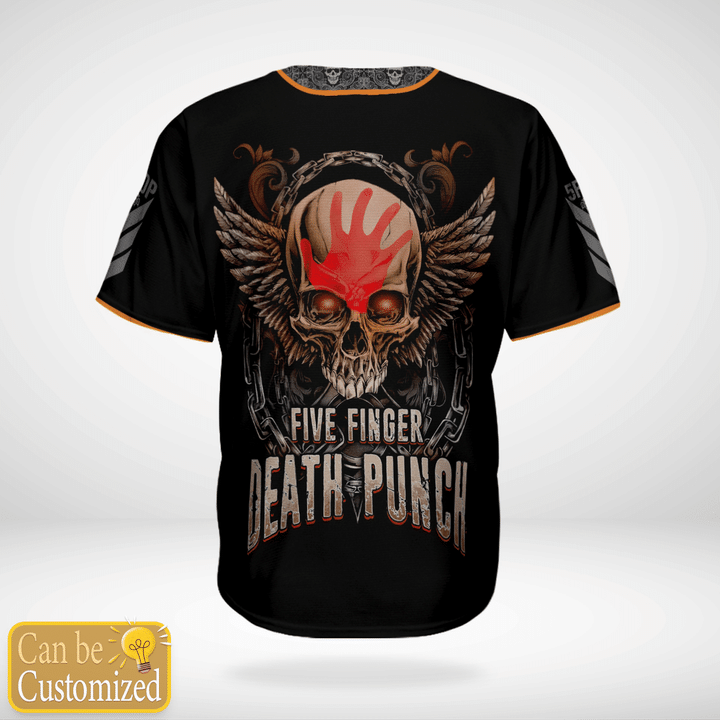 Five Finger Death Punch Custom Name Baseball Jersey Shirt2