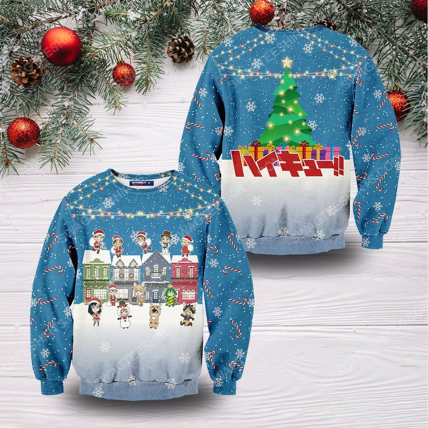 Fly high christmas full print ugly christmas sweater 1