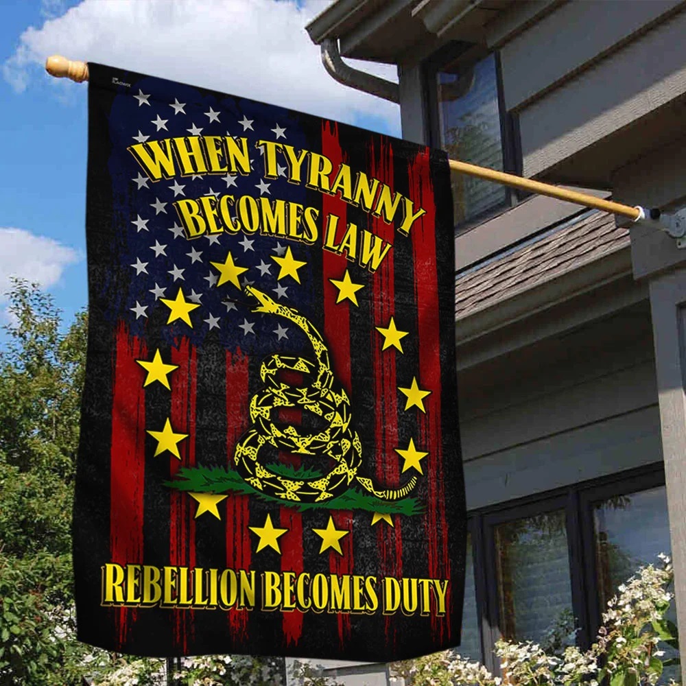 Gadsden Flag When Tyranny Becomes Law Rebellion Becomes Duty - Picture 2