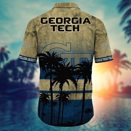 Georgia Tech Yellow Jackets Summer Hawaiian Shirt, short2