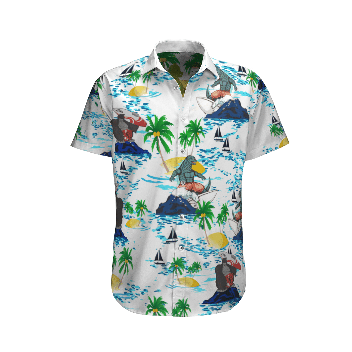 Godzilla vs Kong Hawaiian shirt 2