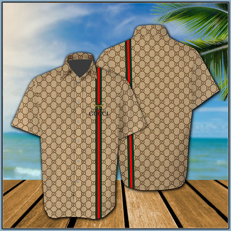 Gucci all over print hawaiian shirt, short2