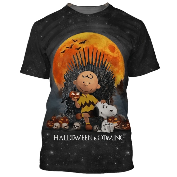 Halloween Is Coming Charlie Brown And Snoopy 3D Hoodie, Shirt