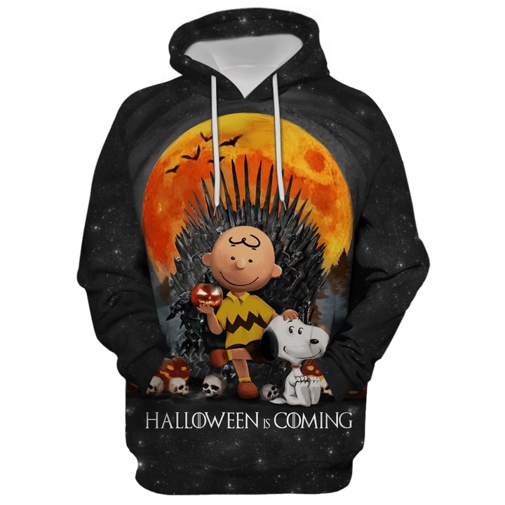 Halloween Is Coming Charlie Brown And Snoopy 3D Hoodie, Shirt1