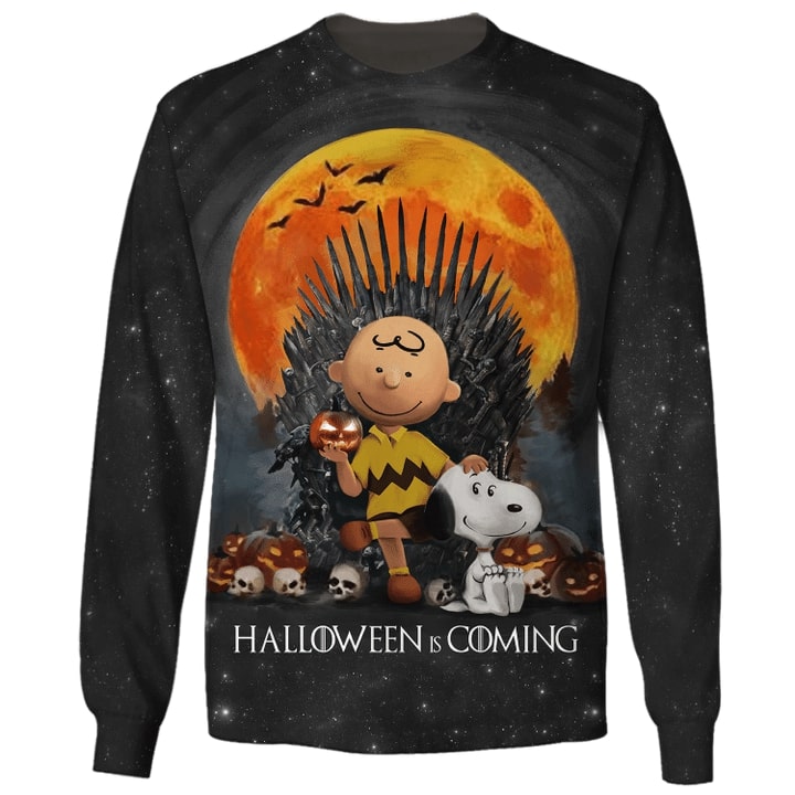 Halloween Is Coming Charlie Brown And Snoopy 3D Hoodie, Shirt2
