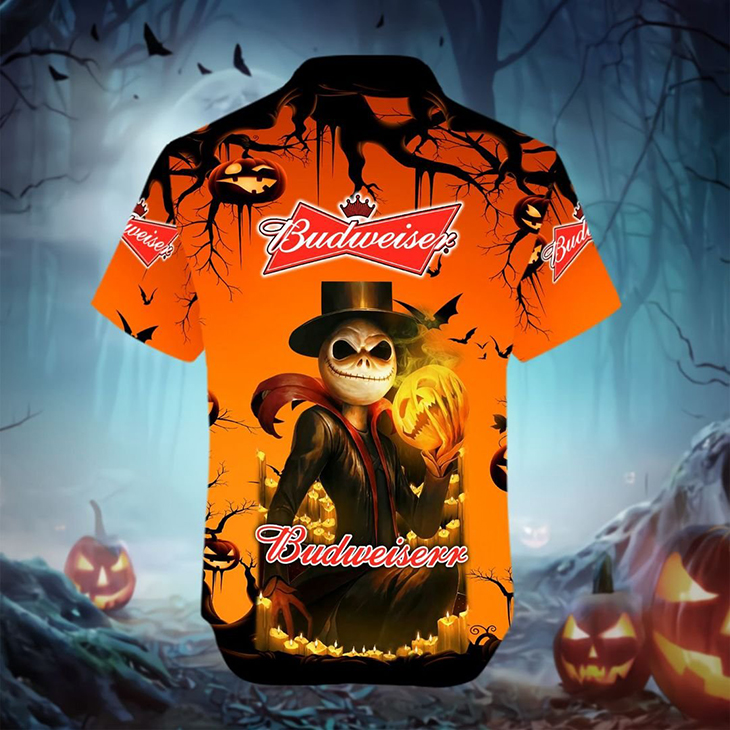 Halloween Jack Skellington Budweiser Logo 3D Hoodie, Shirt6