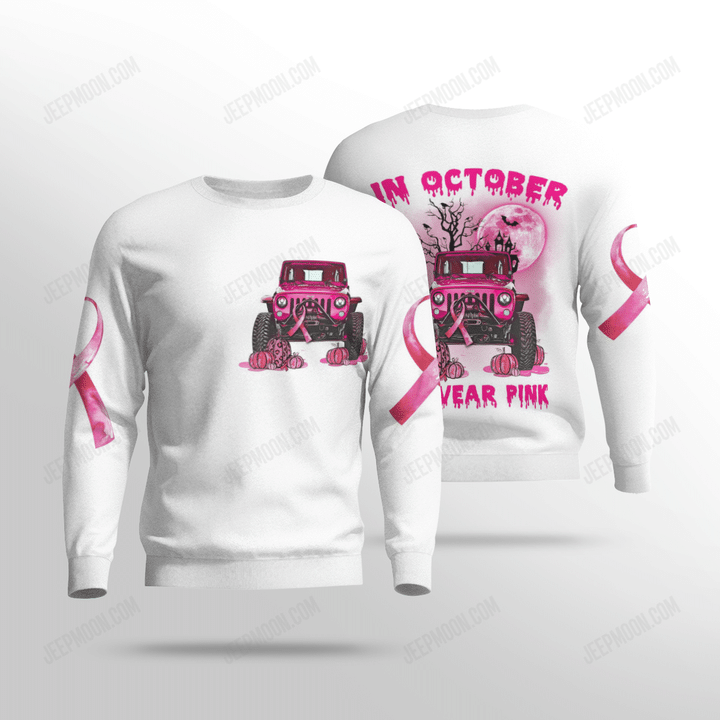 Halloween jeep pink girl in October we were pink 3d shirt (4)
