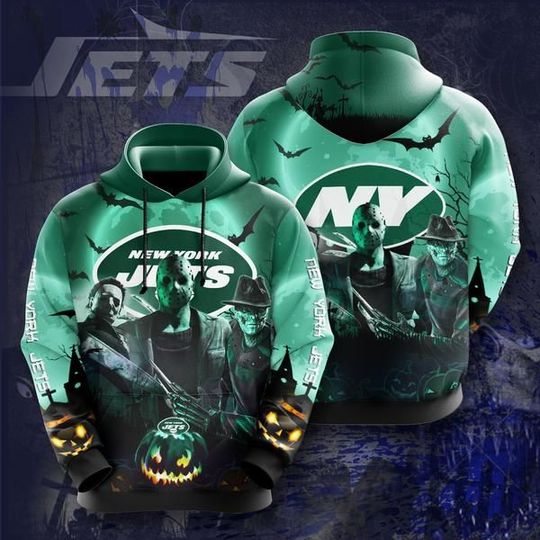 Horror Characters New york jets 3d all over print hoodie