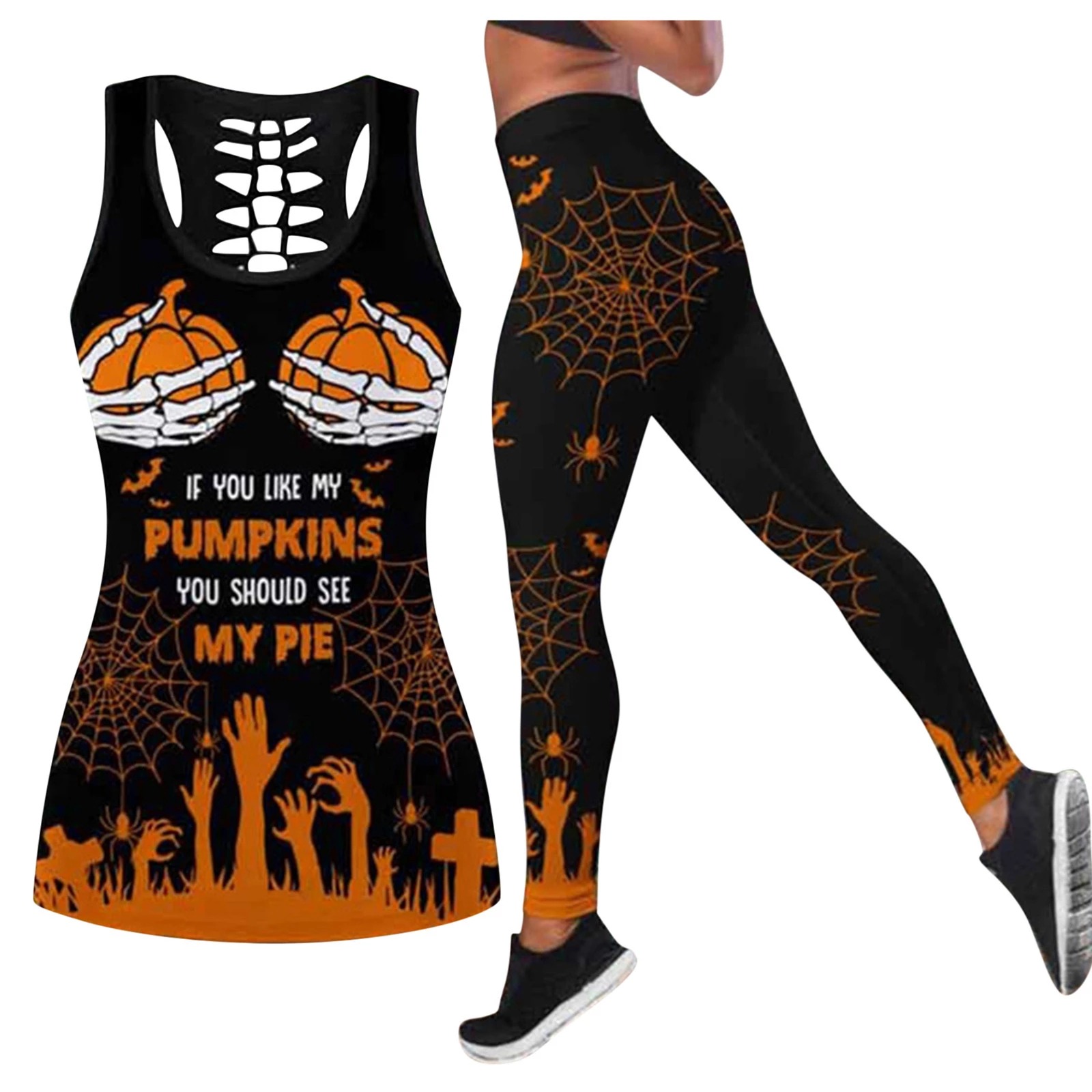 If you like my pumpkin you should see my pie legging and tank top 2
