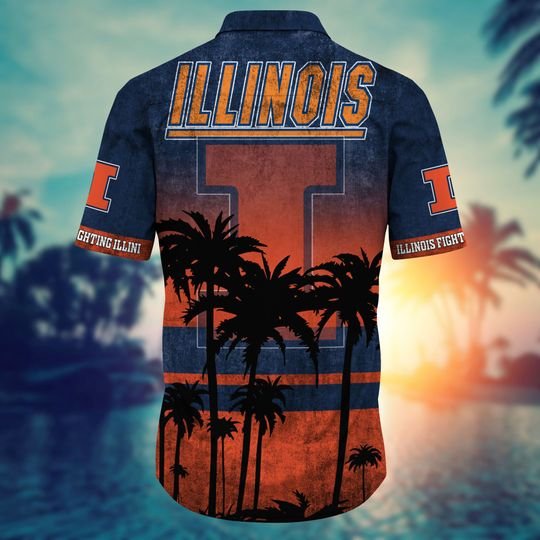 Illinois Fighting Illini Summer Hawaiian Shirt, short2