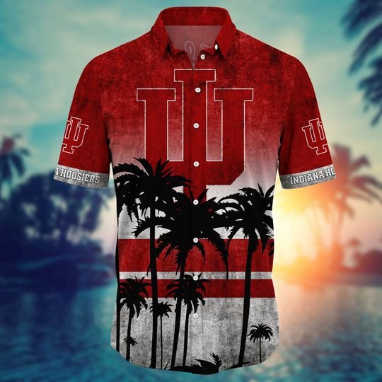 Indiana Hoosiers Summer Hawaiian Shirt, short1
