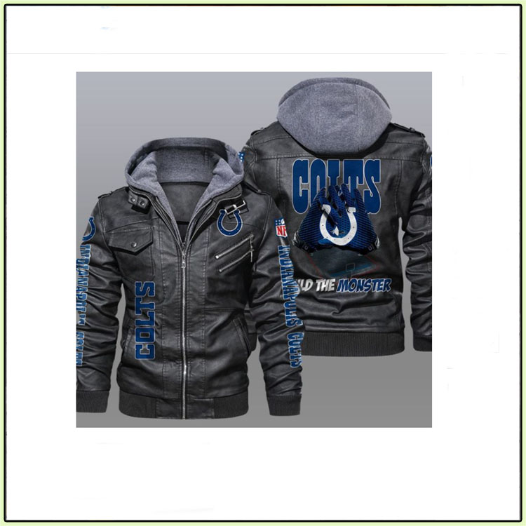 Indianapolis Colts Build The Monster Leather Jacket