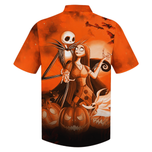 Jack Skelington and Sally pumpkin Halloween night 3d shirt, hoodie 5