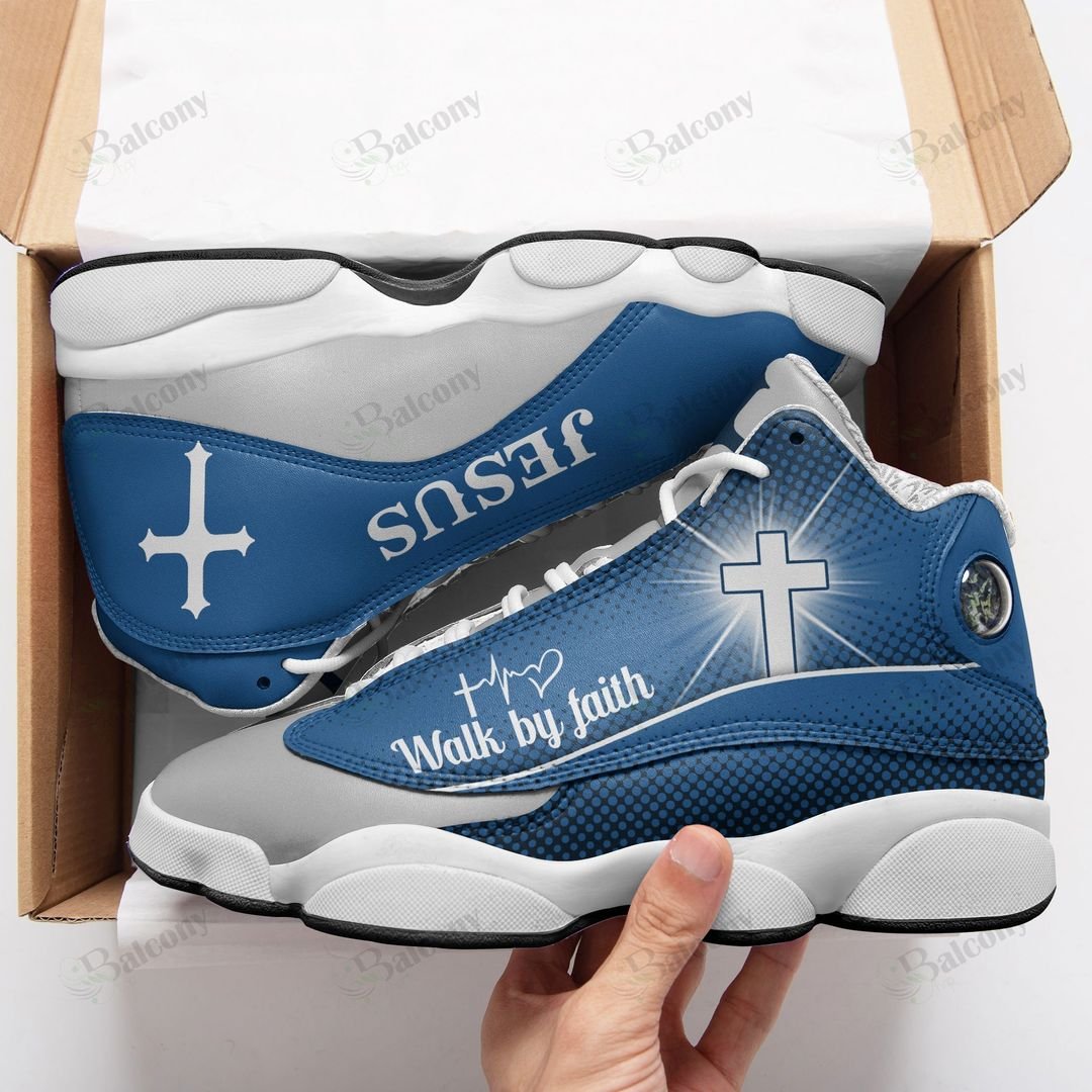 Jesus Wald By Faith Air Jodan 13 Sneakers – LIMITED EDTION