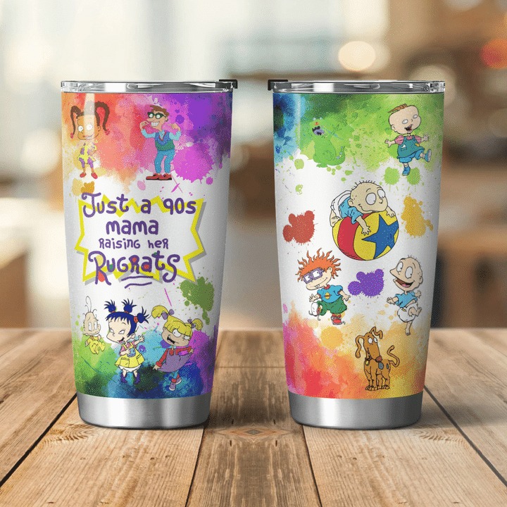 Just a 90s mama raising her rugrats tumbler cup – Hothot 010921