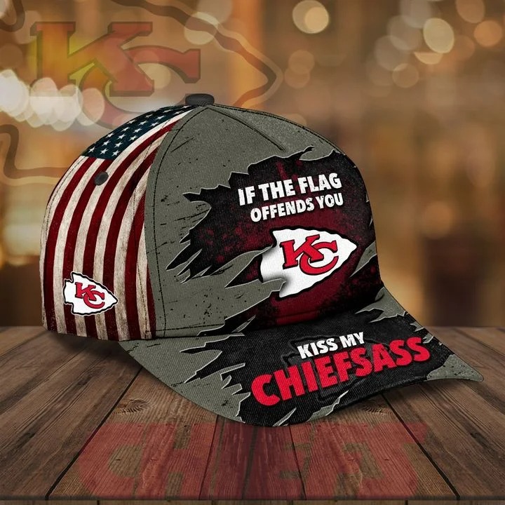 Kansas Chief City If The Flag Offends You Kiss My Chiefsass Cap1