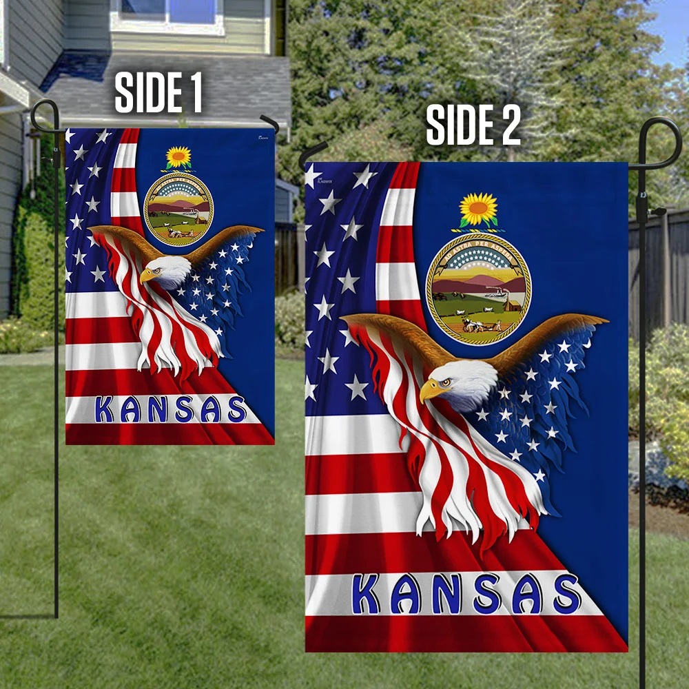Kansas eagle flag - Picture 1