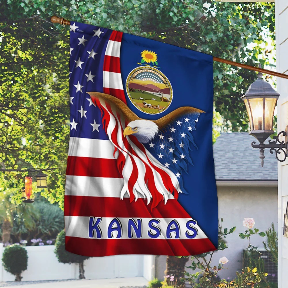 Kansas eagle flag - Picture 2
