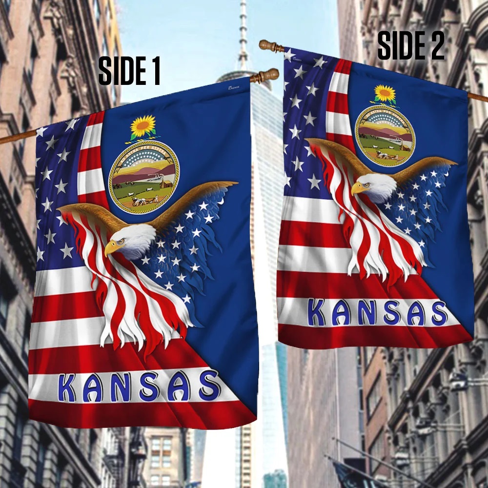 Kansas eagle flag