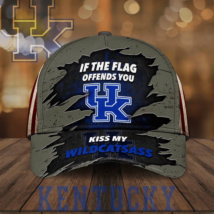 Kentucky Wildcat If The Flag Offends You Kiss My Wildcatsass Cap – BBS