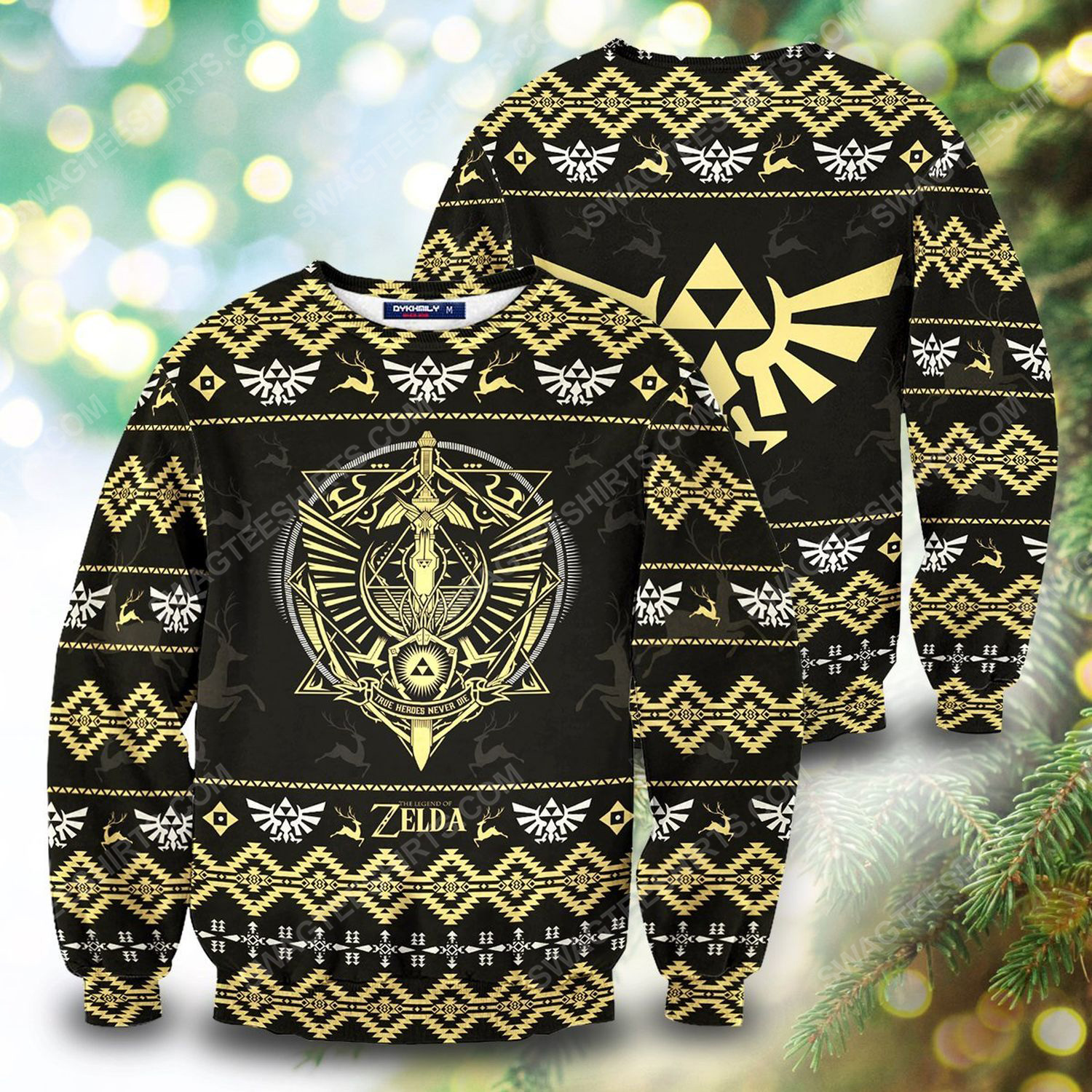 [special edition] LOZ master sword full print ugly christmas sweater – maria