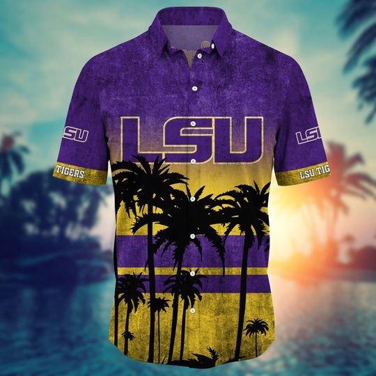 LSU Tigers Summer Hawaiian Shirt, short2