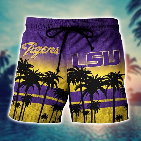 LSU Tigers Summer Hawaiian Shirt, short3