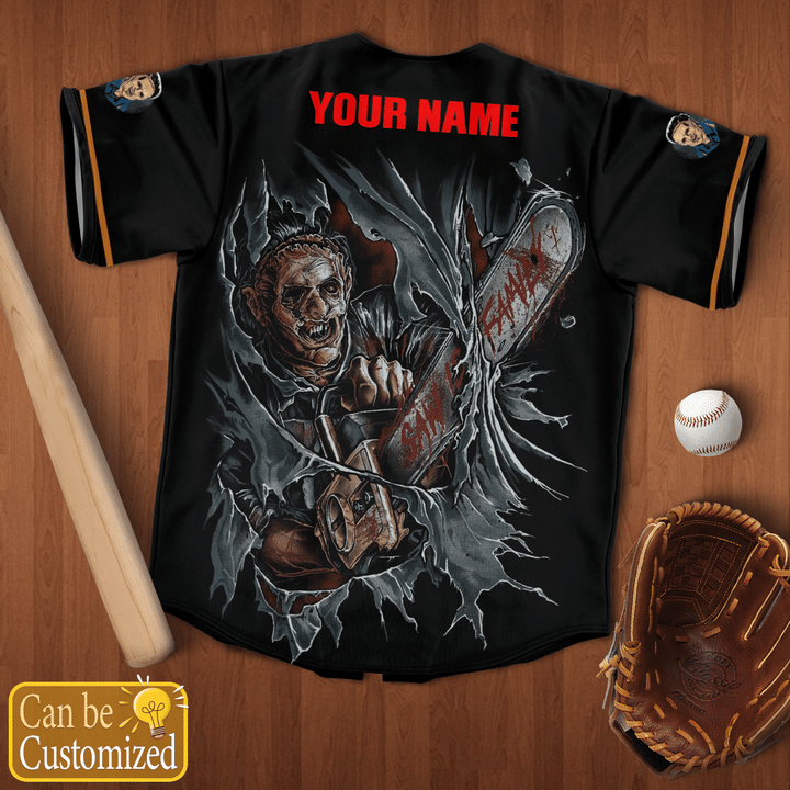 Leatherface Dont With Texas Custom Name Baseball Jersey Shirt4