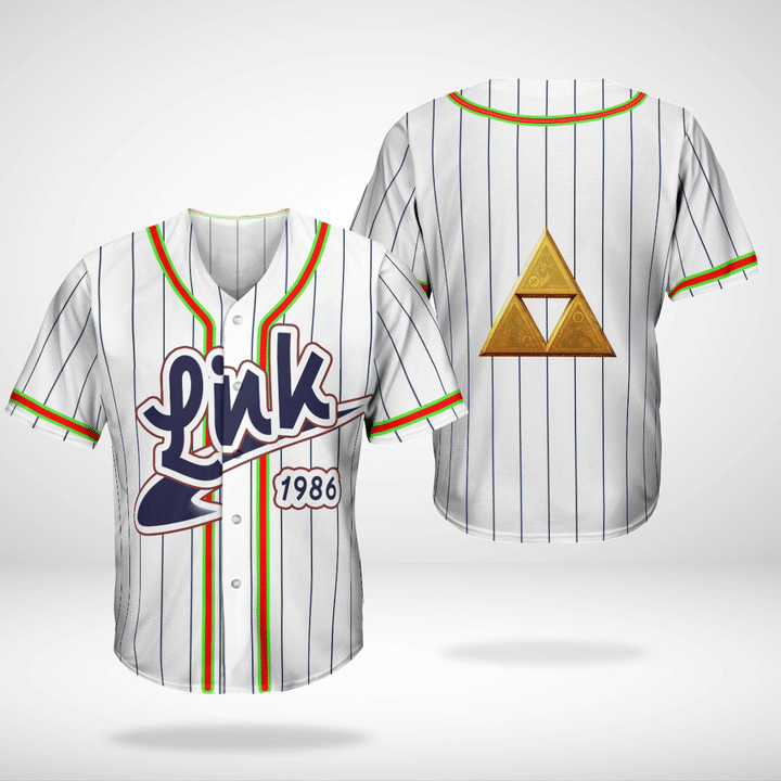 Link 1986 Custom Name Baseball Jersey Shirt
