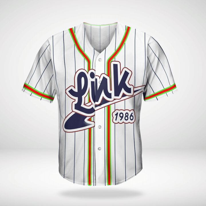 Link 1986 Custom Name Baseball Jersey Shirt1