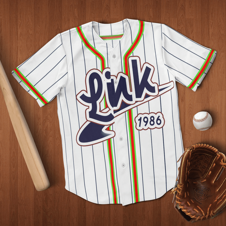 Link 1986 Custom Name Baseball Jersey Shirt3