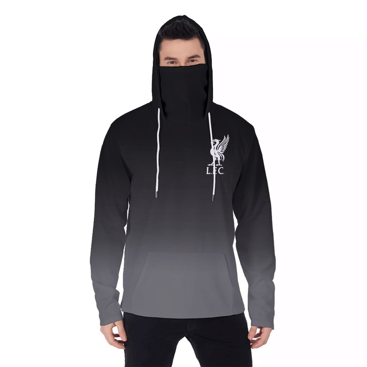 Liverpool FC gradient masked hoodie - black
