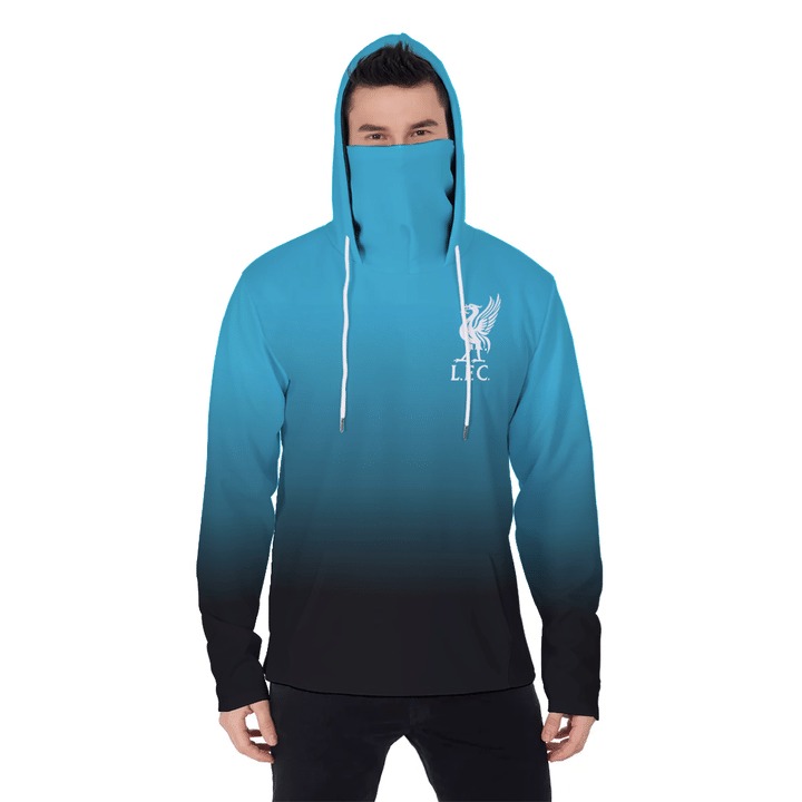 Liverpool FC gradient masked hoodie - blue