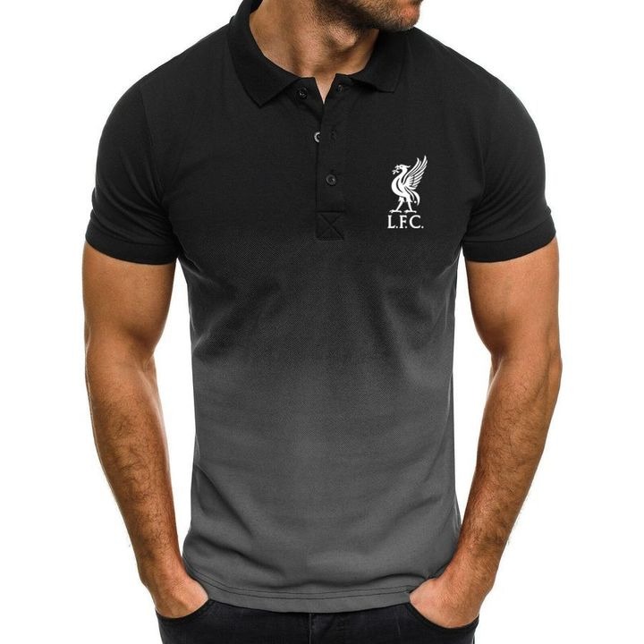 Liverpool FC gradient polo shirt - black