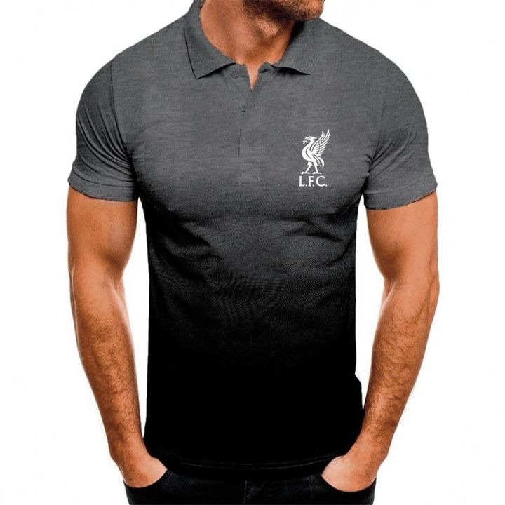 Liverpool FC gradient polo shirt - grey