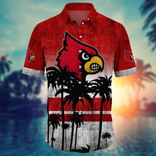 Louisville Cardinals Summer Hawaiian Shirt, short1