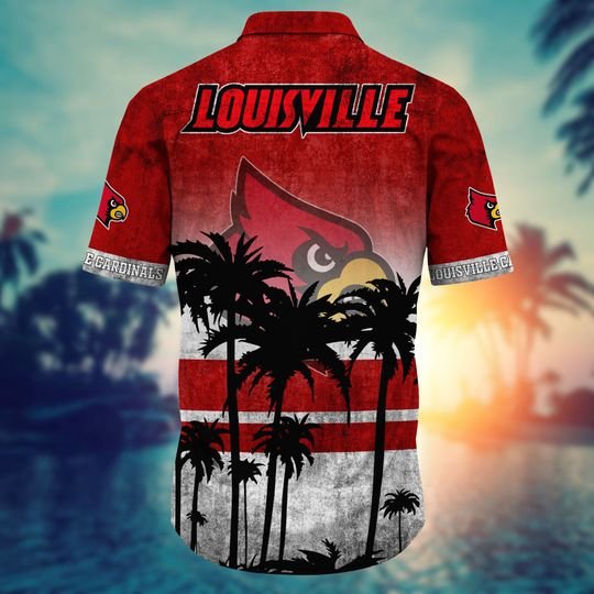 Louisville Cardinals Summer Hawaiian Shirt, short2