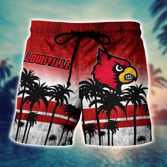 Louisville Cardinals Summer Hawaiian Shirt, short3