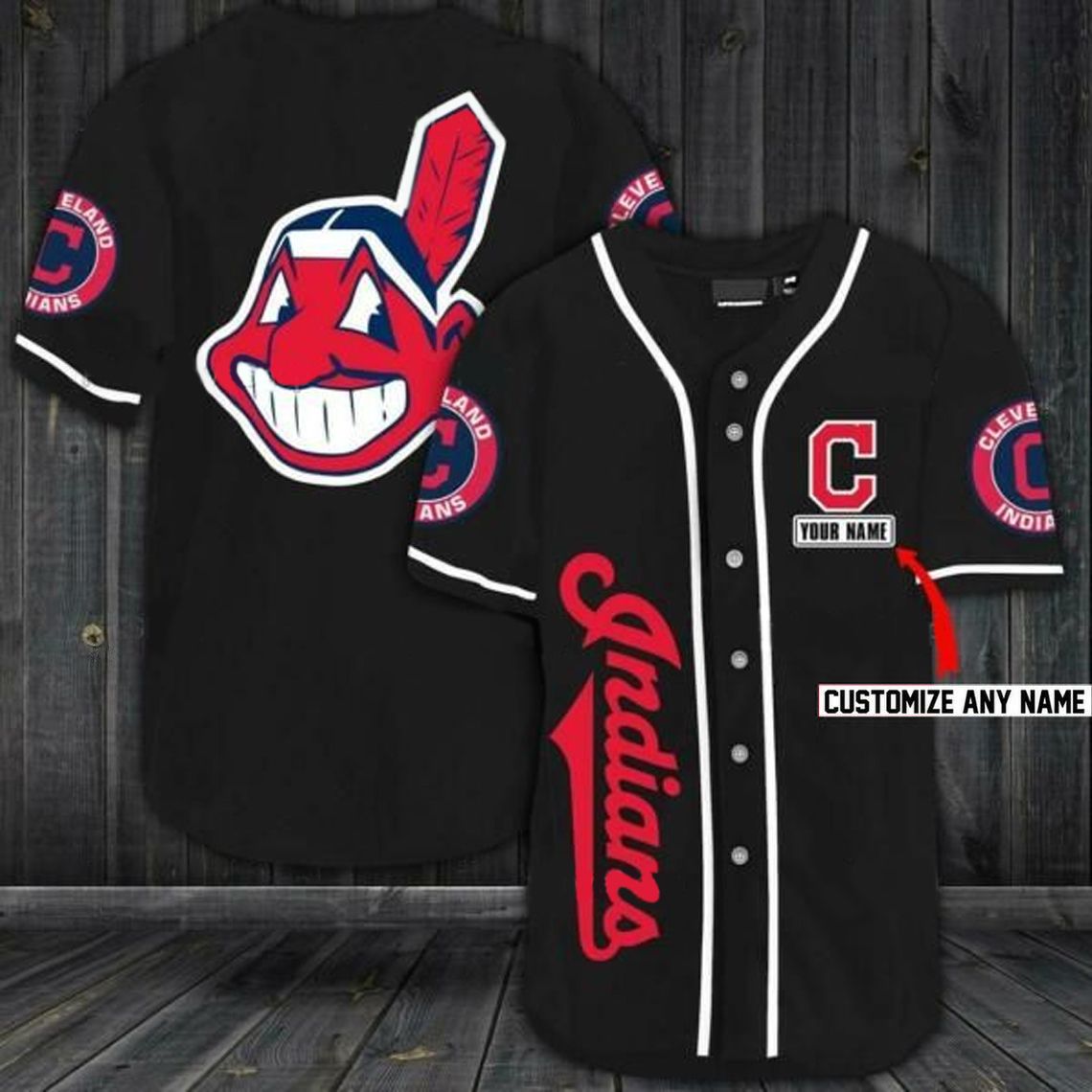 MLB Cleveland Indians custom name Baseball Jersey Shirt – LIMITED EDITION