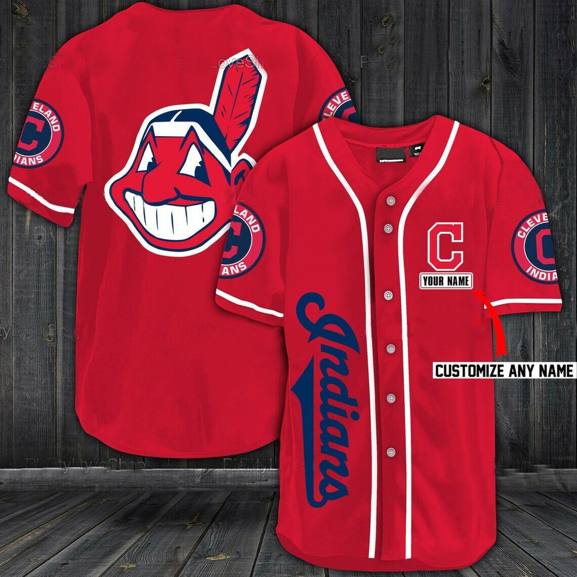 MLB Cleveland Indians custom name Baseball Jersey Shirt – LIMITED EDITION