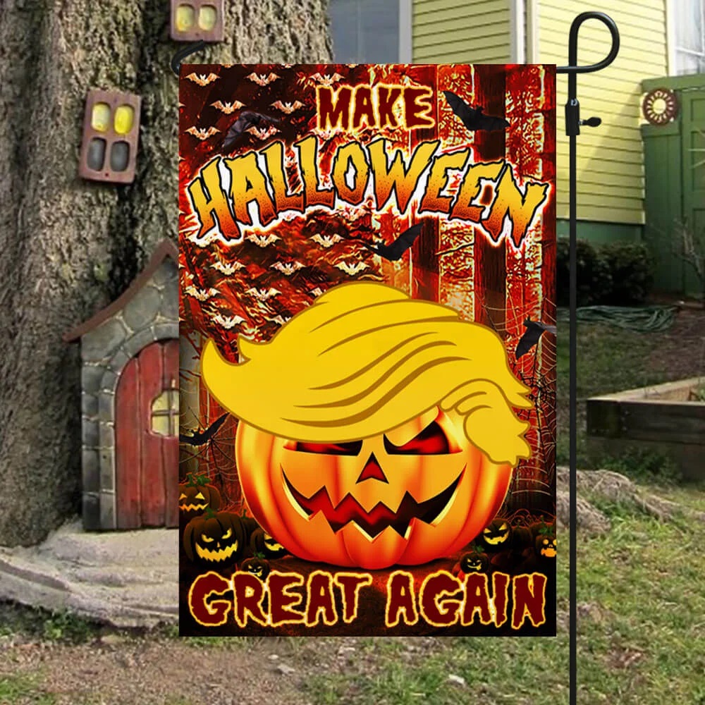 Make halloween great again Trump flag - Picture 3