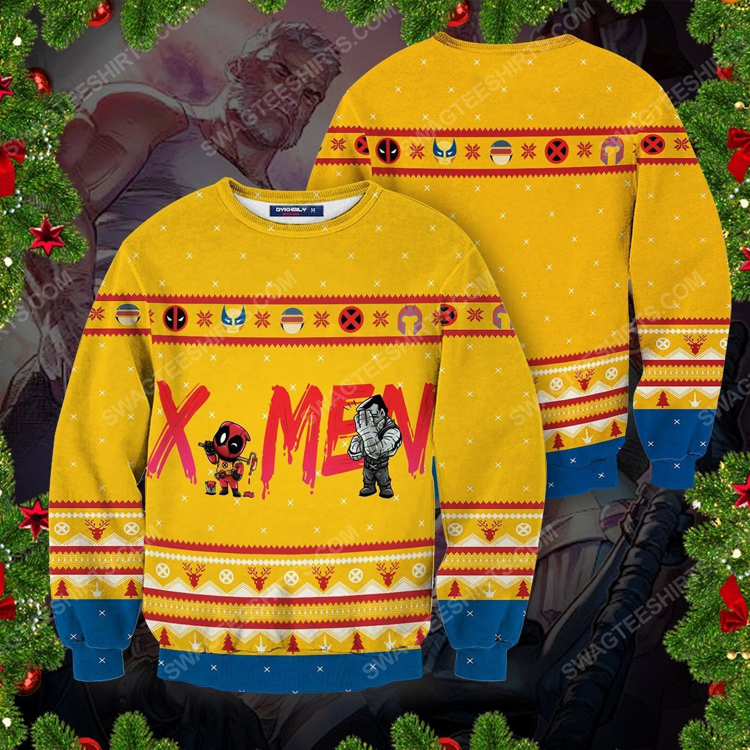 [special edition] Marvel deadpool mutants full print ugly christmas sweater – maria