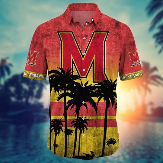 Maryland Terrapins Summer Hawaiian Shirt, short1