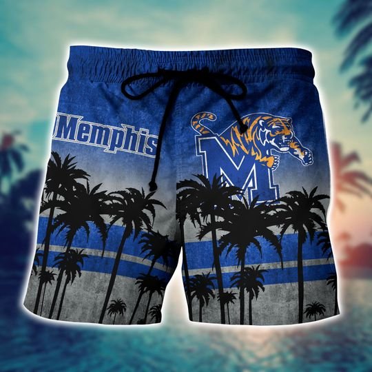 Memphis Tigers Summer Hawaiian Shirt, short3
