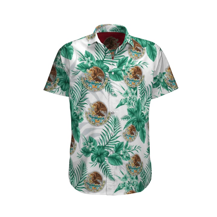 Mexican Pride Mexico Floral Hawaiian Shirt 1