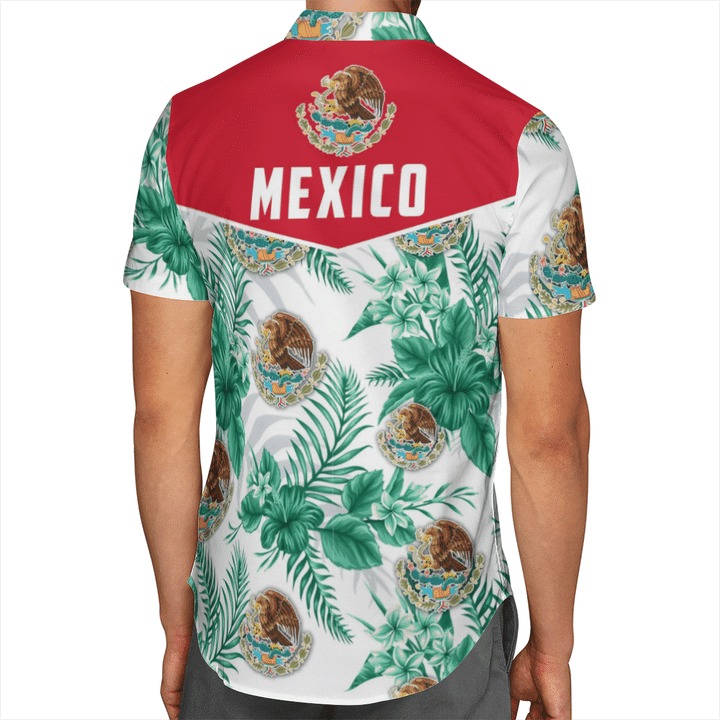 Mexican Pride Mexico Floral Hawaiian Shirt 2