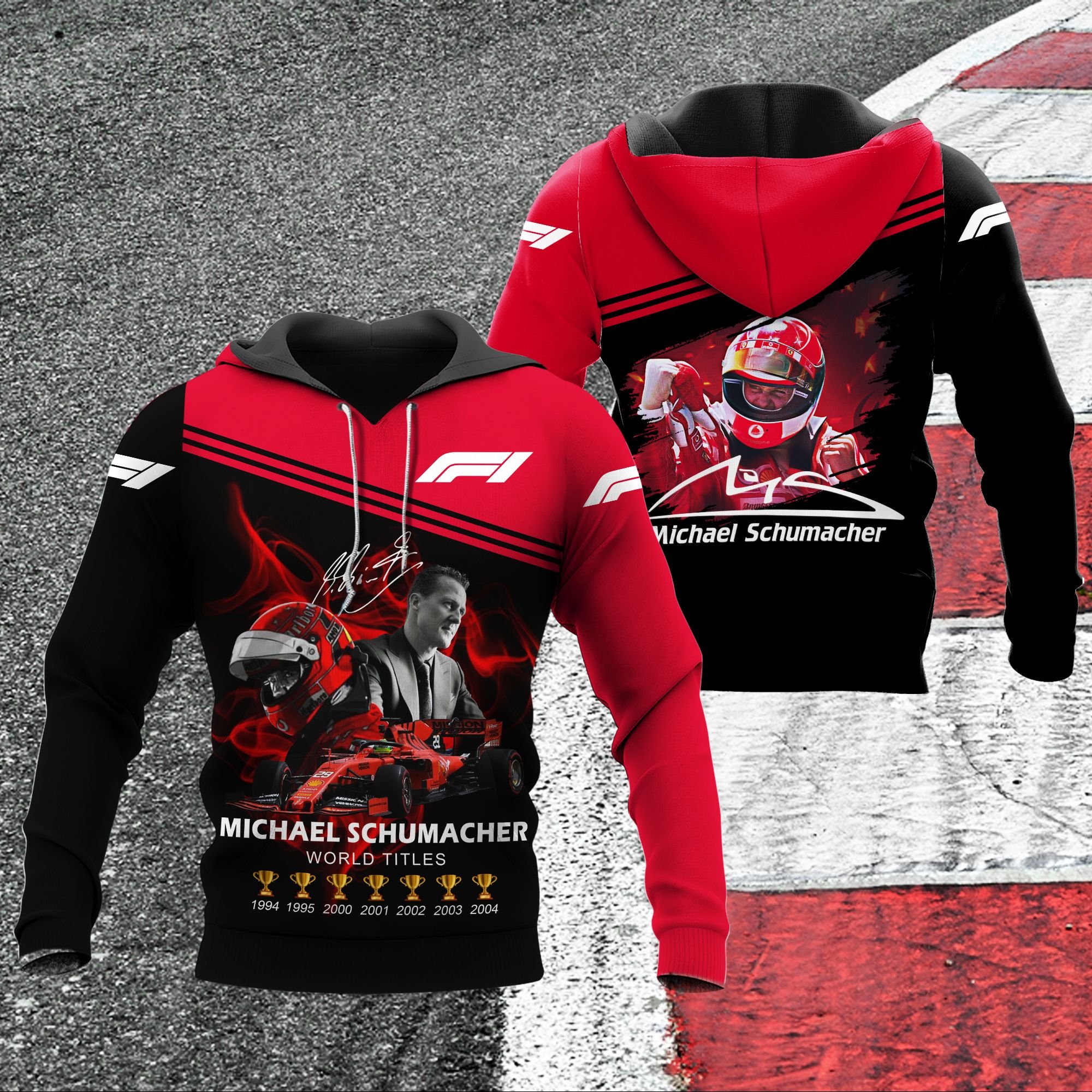 Michael Schumacher F1 championships 3d hoodie – LIMITED EDITION