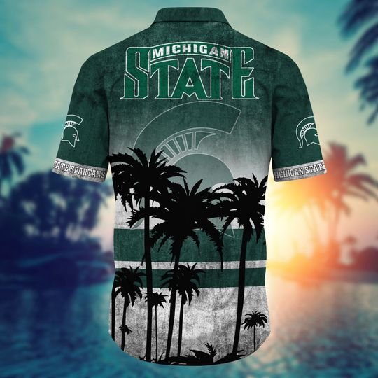 Michigan State Spartans Summer Hawaiian Shirt, short2